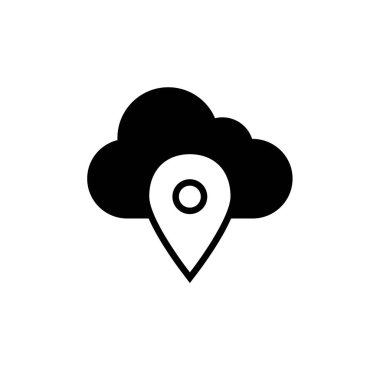 Bulut hesaplama simgesi vektör illüstrasyonu