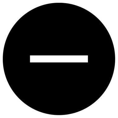 Eksi. Web simgesi basit illüstrasyon