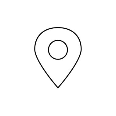 location icon vector isolated on white background for your web and mobile app design, gps logo concept