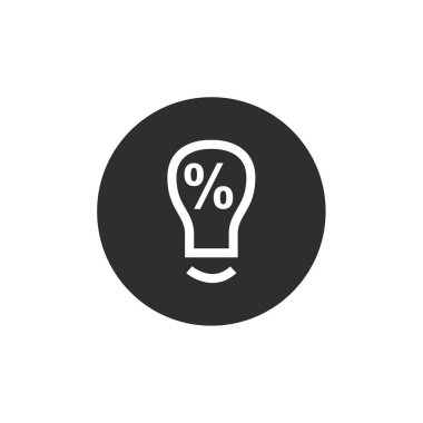 yüzde web simgesi basit illüstrasyon