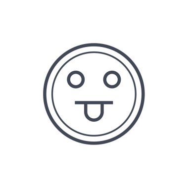 yüz simgesi, vektör illüstrasyonu 