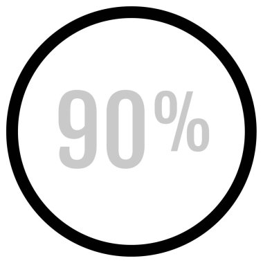 yüzde indirim simgesi vektör illüstrasyonu