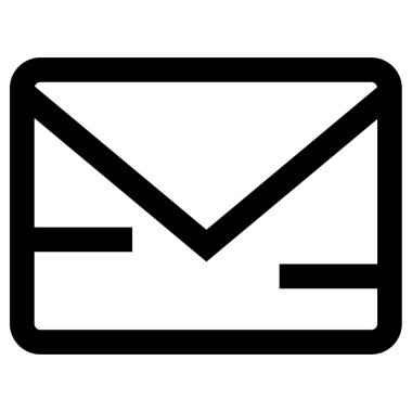 Mektup. Web simgesi basit illüstrasyon