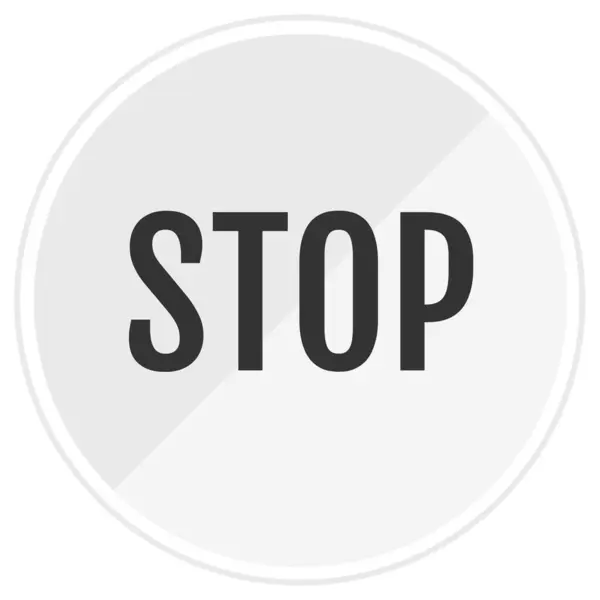 Stop Vector Icon Symbol — Stock Vector