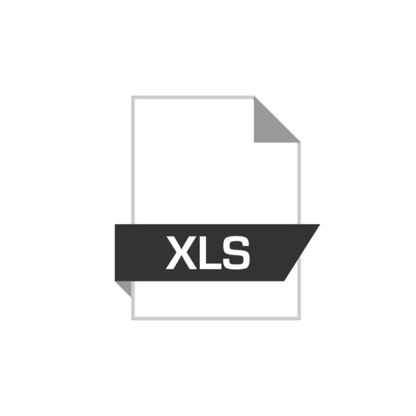 Xls Εικονίδιο Μορφή Αρχείου Διανυσματική Απεικόνιση Απλό Σχέδιο — Διανυσματικό Αρχείο