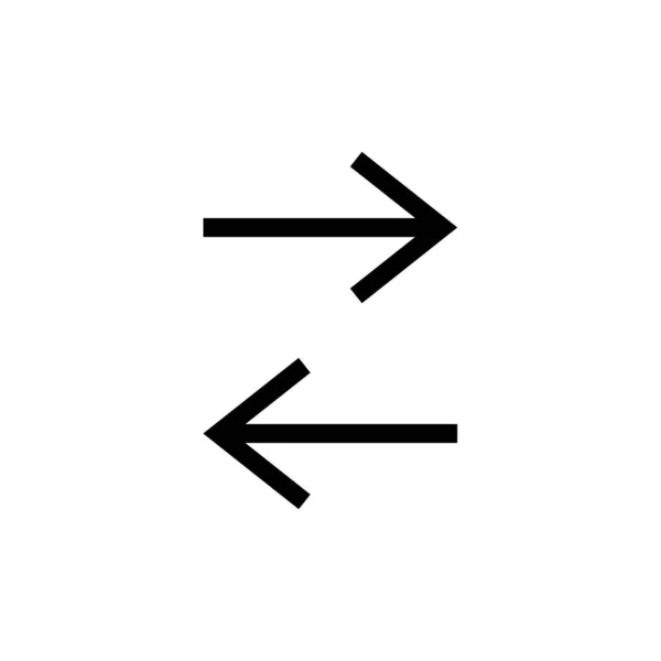 Arrows Icon Vector Illustration Design — Stock Vector