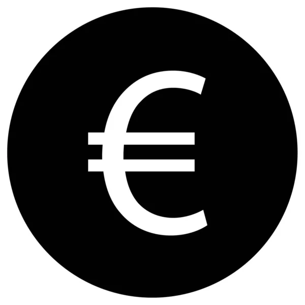 Євро Веб Іконка Проста Ілюстрація — стоковий вектор