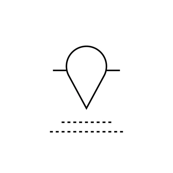 Icona Gps Simbolo Navigazione Design Semplice — Vettoriale Stock