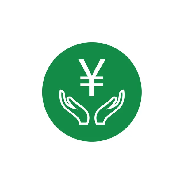 Yen Ikon Izolált Vektor Háttérben Sík Vektor Szimbólum Kialakítása — Stock Vector