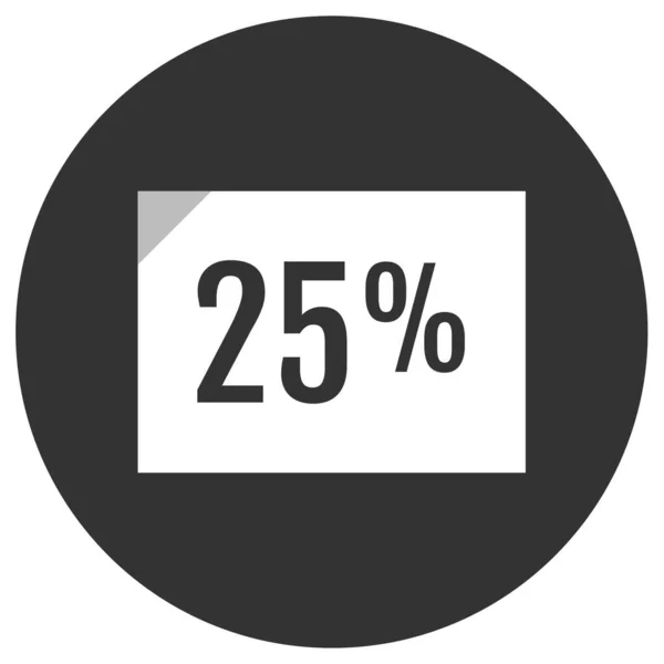 Prozentsatz Web Symbol Einfache Illustration — Stockvektor