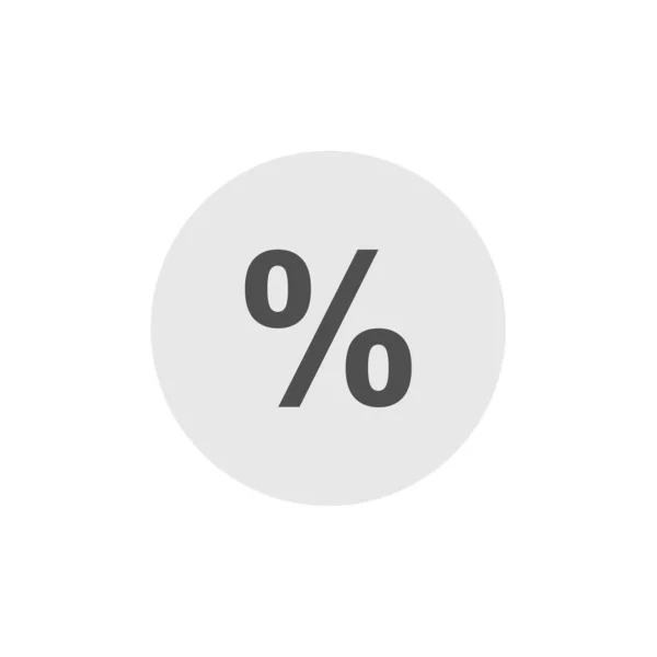 Pourcentage Icône Web Illustration Simple — Image vectorielle