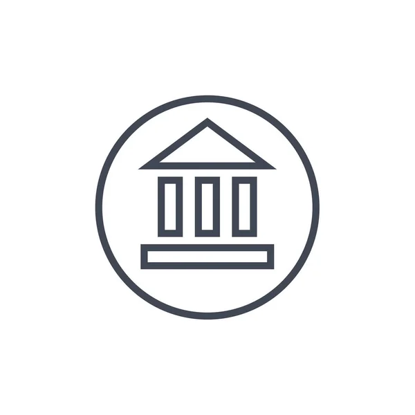 Απεικόνιση Διανύσματος Εικονιδίου Τράπεζας — Διανυσματικό Αρχείο