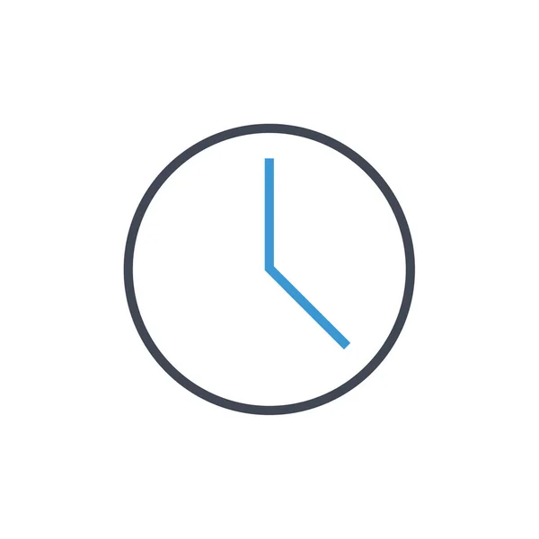 Clock Icon Vector Illustration — Stock Vector