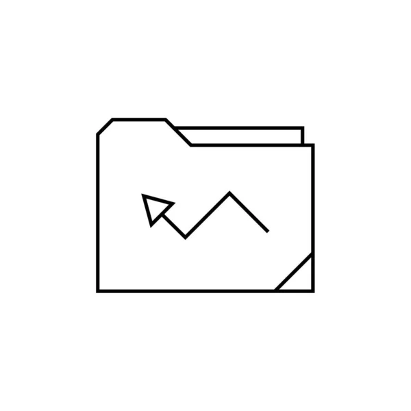 Ordner Modernes Symbol Auf Weißem Hintergrund Vektorillustration — Stockvektor