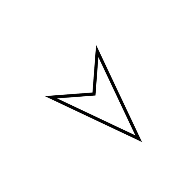 Freccia Icona Vettoriale Illustrazione — Vettoriale Stock