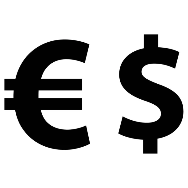 Monnaie Dollar Conception Simple — Image vectorielle