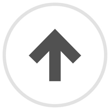 yukarı ok simgesi, vektör illüstrasyonu