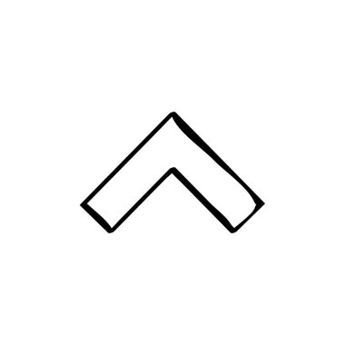 yukarı ok simgesi vektör illüstrasyonu