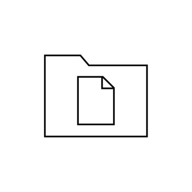 Dosya. Web simgesi basit illüstrasyon         