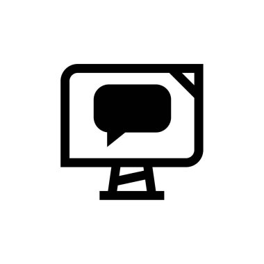 SMS & Metin Mesajlaşması ikon vektör çizimi