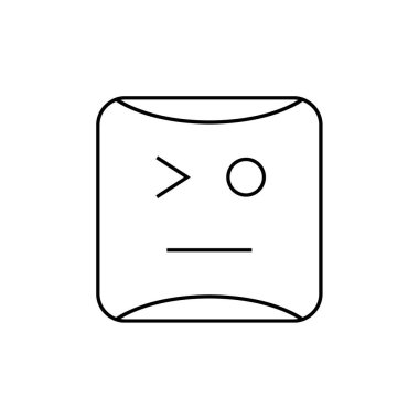 yüz simgesi, vektör illüstrasyonu 