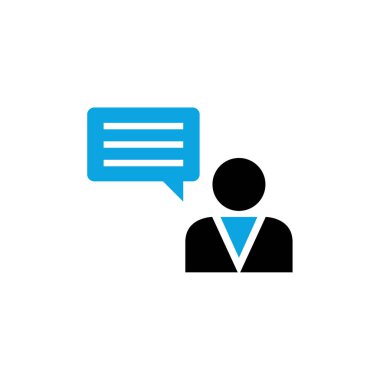 iş insanları simgesi, vektör illüstrasyonu 