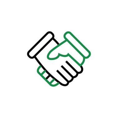 El sıkışma simgesi vektör illüstrasyonu