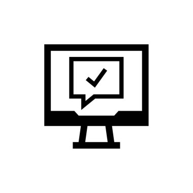 SMS & Metin Mesajlaşması ikon vektör çizimi