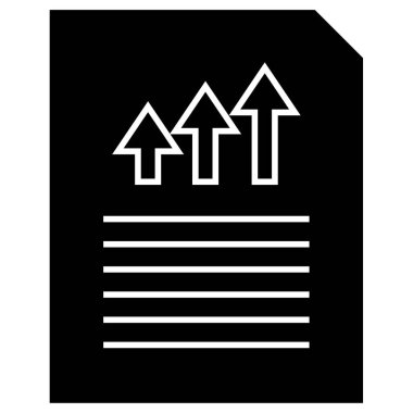 Belge. Web simgesi basit illüstrasyon