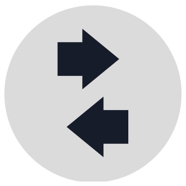 Modern ok simgesinin vektör illüstrasyonu    