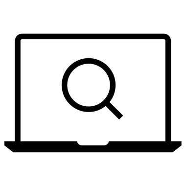 Dizüstü bilgisayar simgesi vektör çizimi    