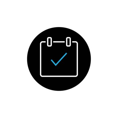 Takvim simgesi, vektör çizimi