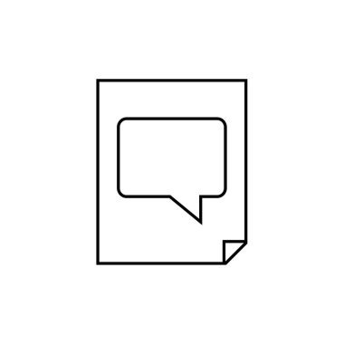 SMS & Metin Mesajlaşması ikon vektör çizimi