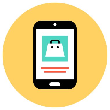 Cep telefonu vektör çizimi 