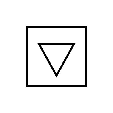 ok simgesi vektör illüstrasyonu   