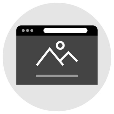 tarayıcı pencere simgesi. düz dizayn. vektör illüstrasyonu. 