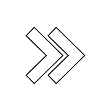 Basit ok simgesi vektör illüstrasyonu