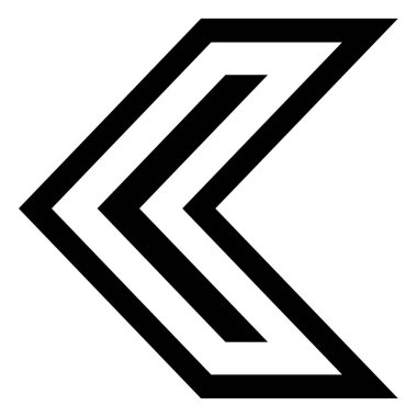 ok simgesi vektör illüstrasyonu   