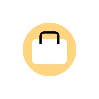 Alışveriş poşeti ikon vektör illüstrasyonu