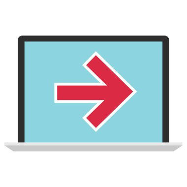 ok simgesi vektör illüstrasyonu   