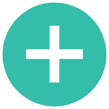 Artı modern simge vektör illüstrasyonunu ekle     