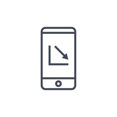 cep telefonu simgesi. vektör illüstrasyonu