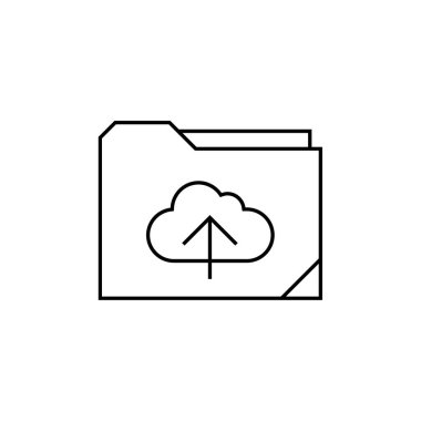 Dosya. Web simgesi basit illüstrasyon         