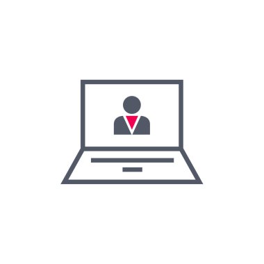 Kullanıcı profil simgesi vektör resimleme arkaplanı 