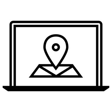 GPS Simgesi, Seyrüsefer Sembolü, Basit Tasarım 