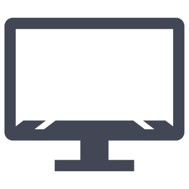 bilgisayar izleme aygıtı simgesi katı biçiminde 