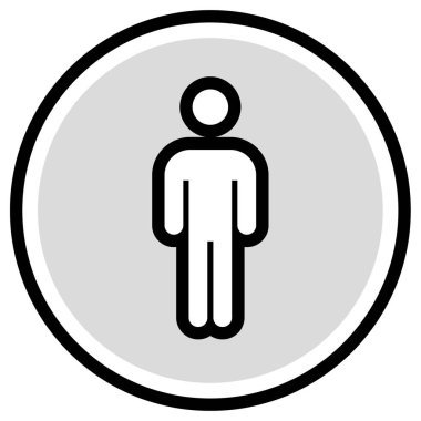 man simgesi, vektör illüstrasyonu