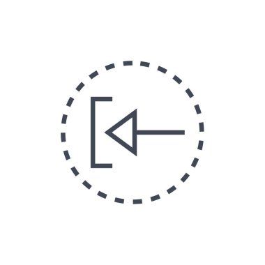 ok simgesi vektör illüstrasyonu   