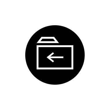 Dosya. Web simgesi basit illüstrasyon         