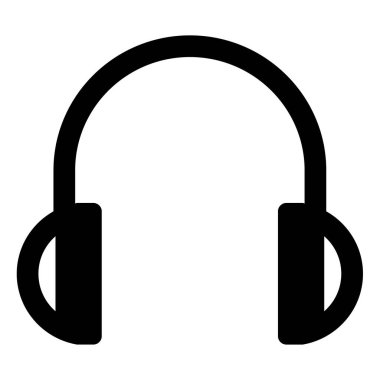 Kulaklık. Web simgesi basit tasarım